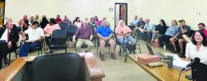 Several residents attended the August 12 meeting.