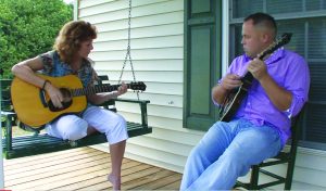 Paula Dellenback (left) wrote a song to showcase her love for Patrick County. Josh Pickett (right) produced the song. The song is called “My Home.” 