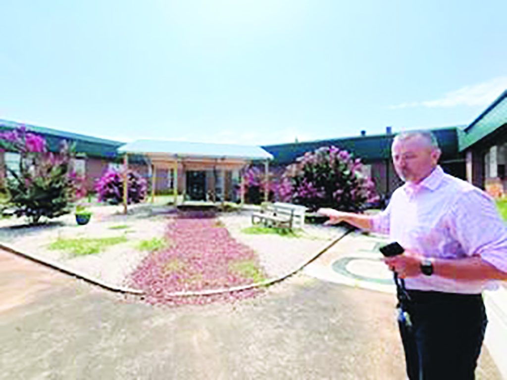 An outside gazebo at PCHS is larger and will allow more students to enjoy their lunchtimes outside.