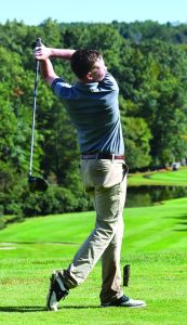 Parker Roop tees off at Olde Mill