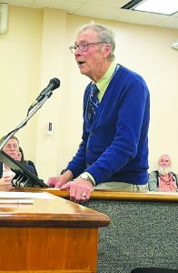 Patrick County Historical Society President John Reynolds discussed the new monument.