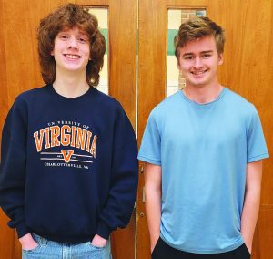 Zachary Letchworth (left), and Bryan Clark, won a National Beta Club Scholarship this year.