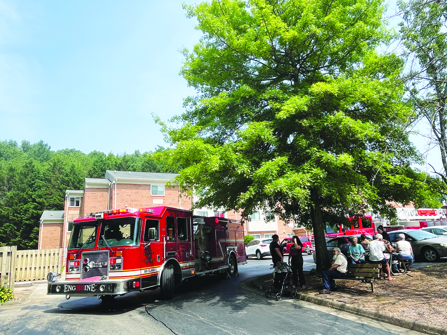 Residents of Cotton Mill Apartments were displaced over the weekend after water from the building's sprinkler system dam