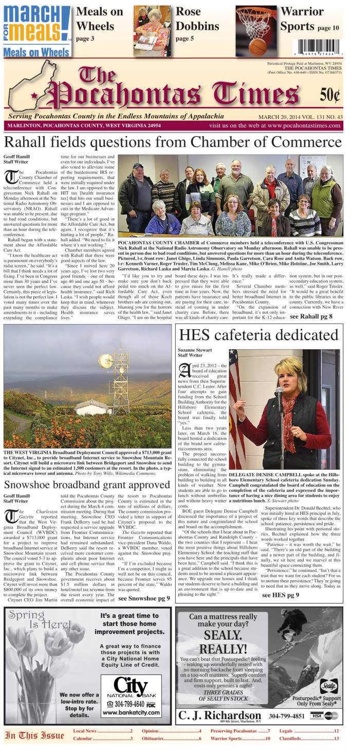 eTimes for March 20, 2014