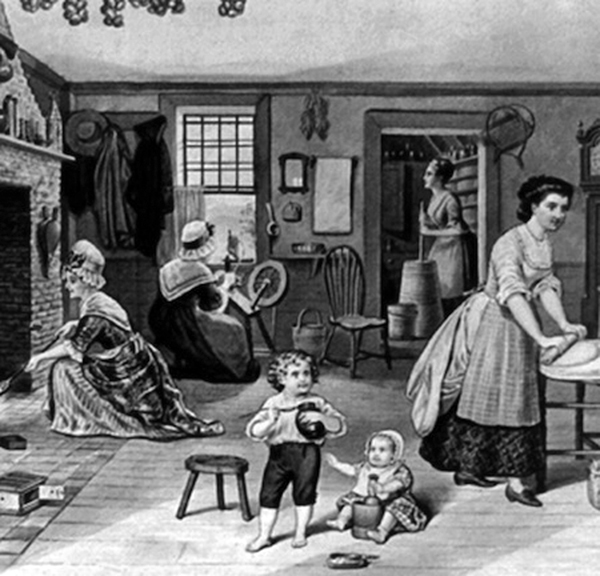 Making soap - Role of women in colonial America