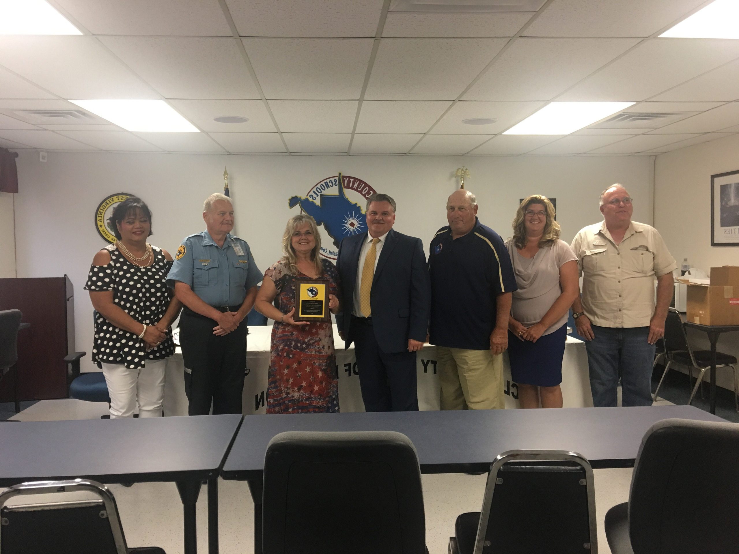 Clay County Board of Education recognizes retirees at regular meeting