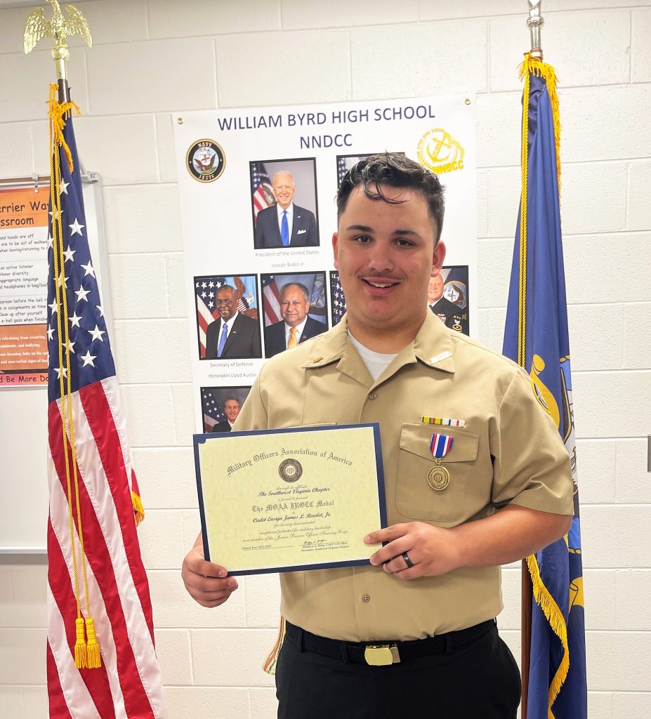 William Byrd Navy National Defense Cadets recognized for high achievements  – Vinton Messenger