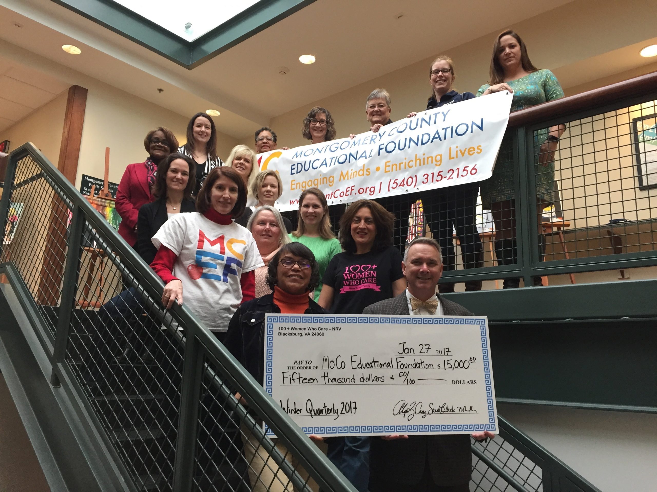 NRV group presents $15,000 donation to MCEF