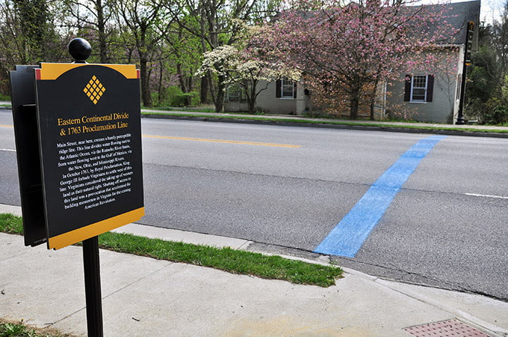Blacksburg identifies location of the Eastern Continental Divide