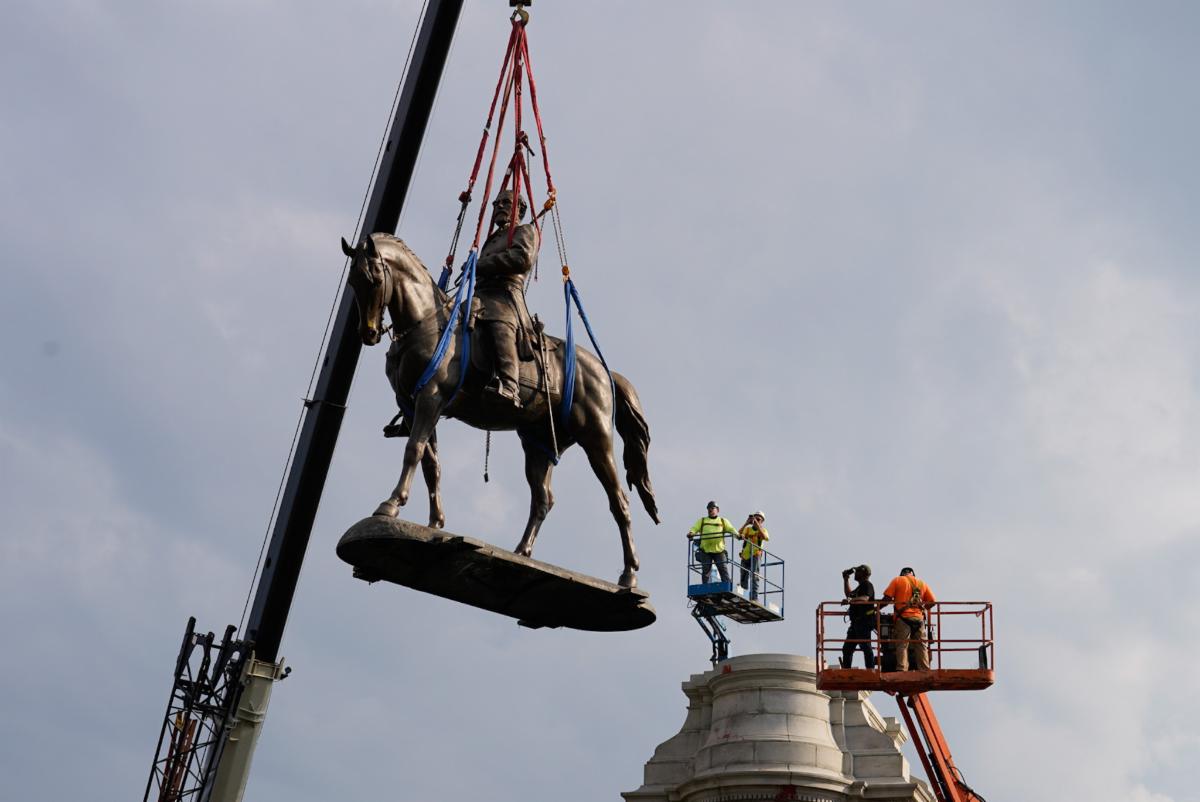 Gov. Northam celebrates the removal of the largest Confederate Monument in the Country, ending year-long court dispute
