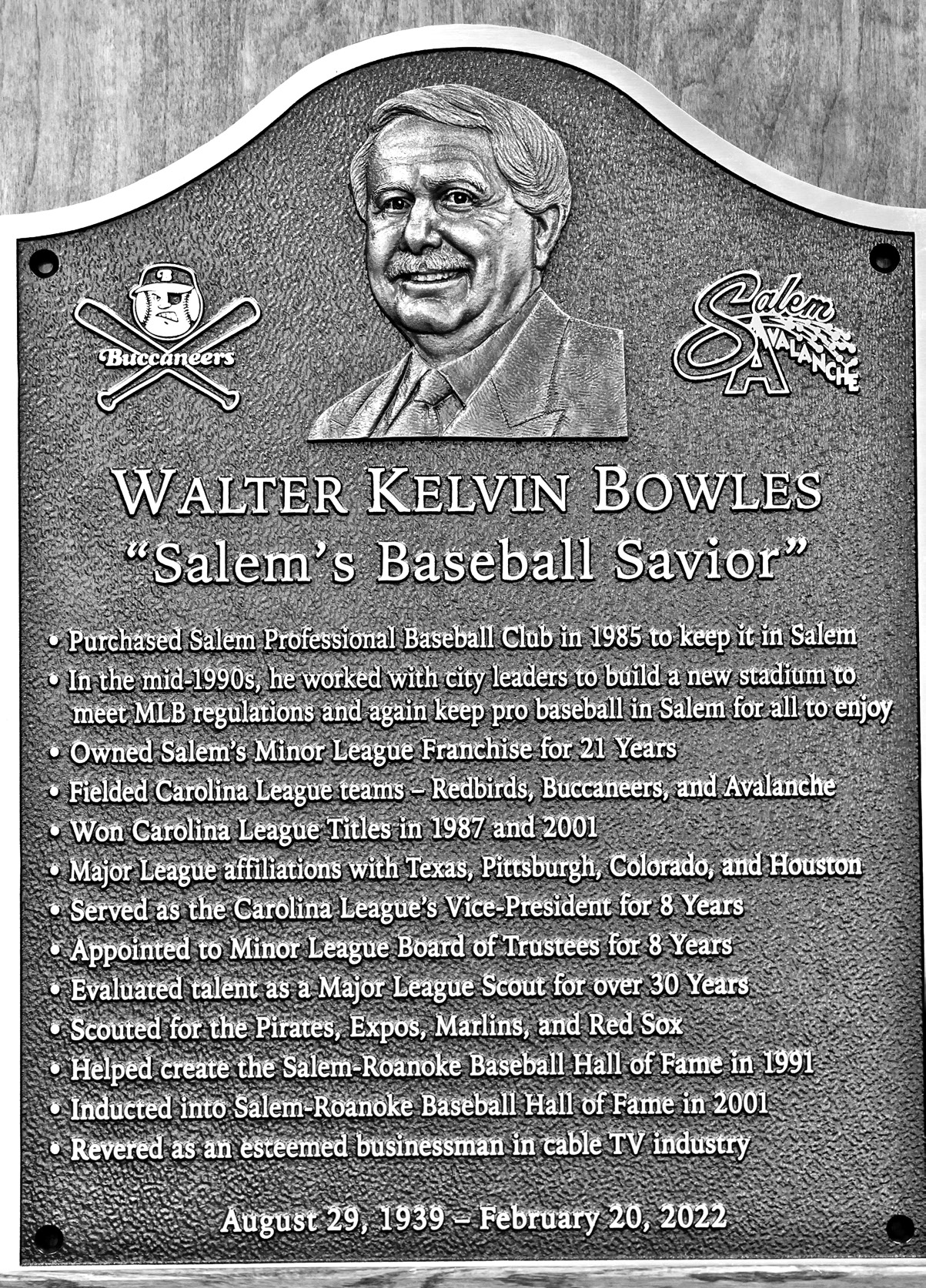 Plaque Will Honor Bowles