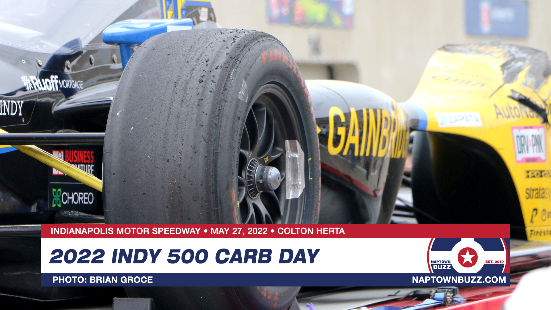 Indy 500 Carb Day May 27, 2022 Colton Herta Car Crash