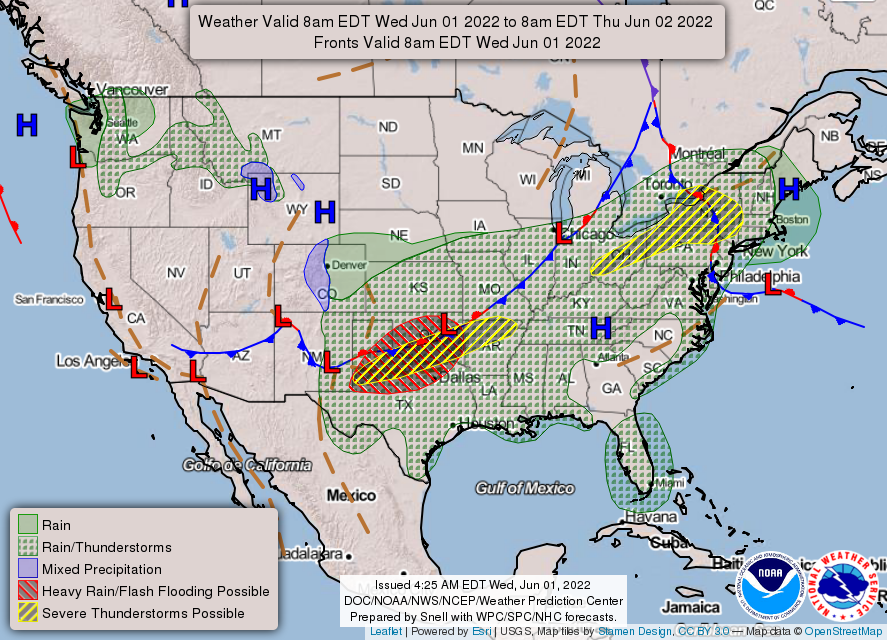 June 1, 2022, Indianapolis, Indiana Weather Forecast