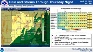 April 10, 2024, Indianapolis, Indiana Weather Forecast