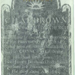 Cover of RI History, April 1968, featuring the gravestone of Chad Brown