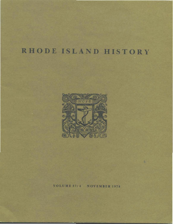 Cover of Rhode Island History