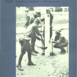 Cover of Rhode Island History featuring military men installing a pole