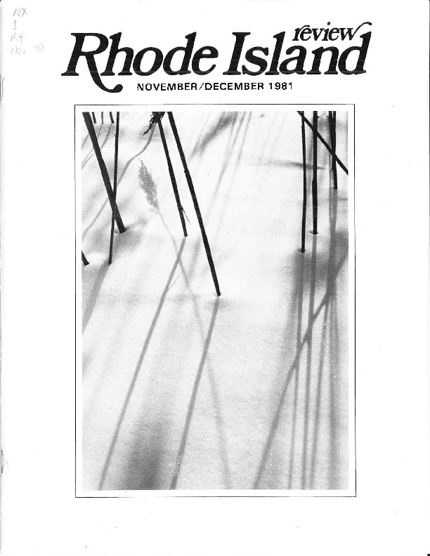 Cover of Rhode Island Review Nov/Dec 1981