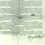 A copy of the May 4 resolution in broadside form showing the revealing substitution of the written word “state” for the printed word “colony”, an alteration probably made lade in July 1776