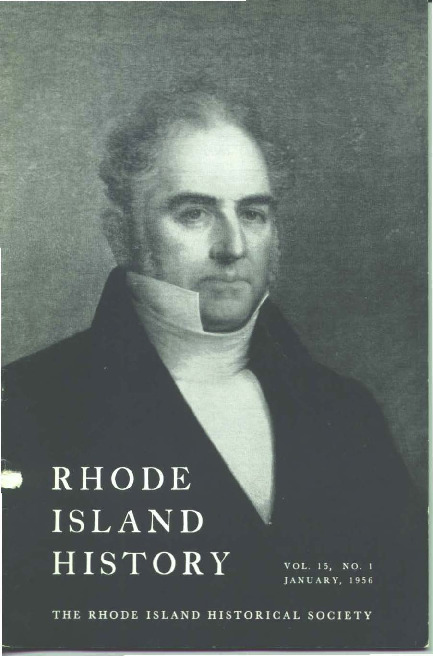 Cover of Rhode Island History featuring a portrait of Capt. Carlo Mauran