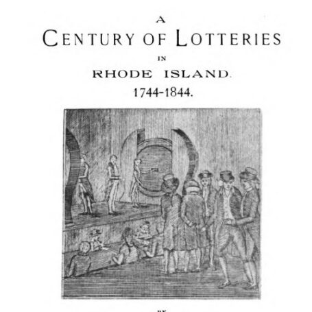 Book Cover, features an illustration of a lottery in progress.