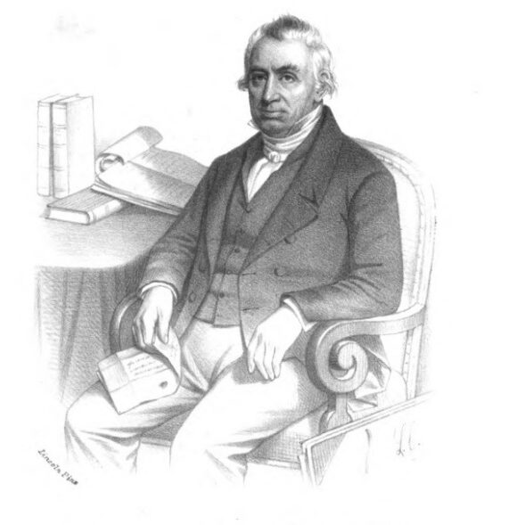 lithograph portrait of John Howland