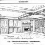 Fig. 2. Southeast Room showing Crossed Summers. Drawing by Albert F. Brown, c. 1895