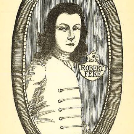 Illustration of painter Robert Feke