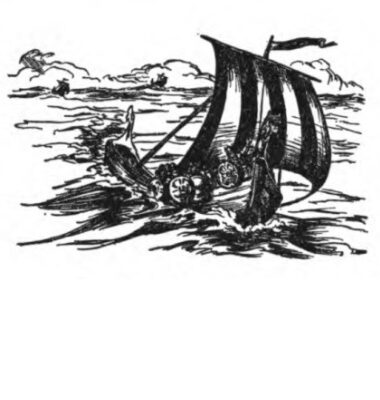 Illustration of a Norse longship