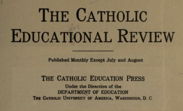 Cover of the Catholic Educational Review magazine