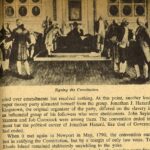 Excerpt of the article with an illustration of the signing of the Constitution