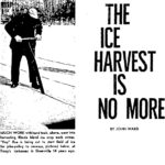 First page of the article, featuring a man harvesting ice.
