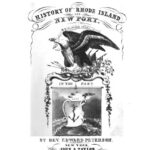 Title page, Illustrated with a bald eagle with flags and RI state coat of arms.