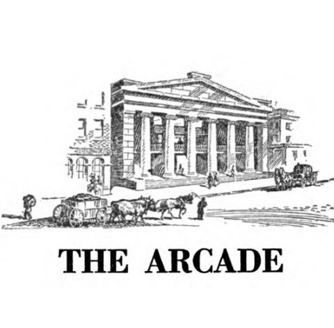 Illustration of the exterior of the Arcade