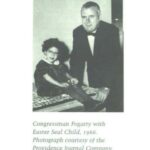 Congressman Fogarty with Easter Seal Child, 1966