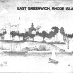 Cover of the report, East Greenwich waterfront, painting c. 1840