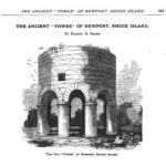 Illustration of the Old "Tower" of Newport RI