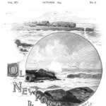 First page of the article featuring an illustration of Whetstone Rock