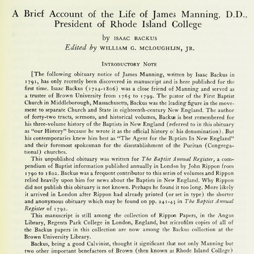 First page of the article