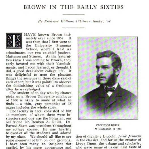 First page of the article featuring a photo of the author