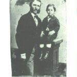 John Francis Smith with his son George. Tintype ca. 1875.