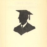 Silhouette of man in college graduation gear.