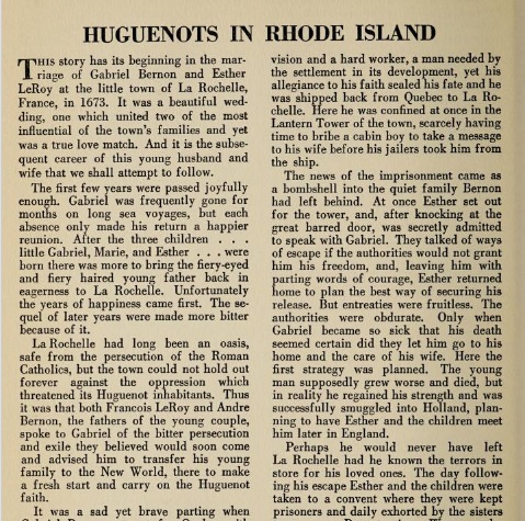 First page of the pamphlet