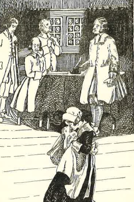 Drawing of the Gorton family. Taken from the pamphlet.