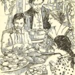 Illustration of a family enjoying a clambake