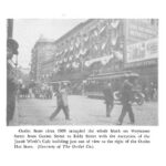 Outlet Store circa 1909 occupied the whole block on Weybosset Street from Garnet Street to Eddy Street with the exception of the Jacob Wirth's Cafe building just out of view to the right of the Outlet Hat Store.