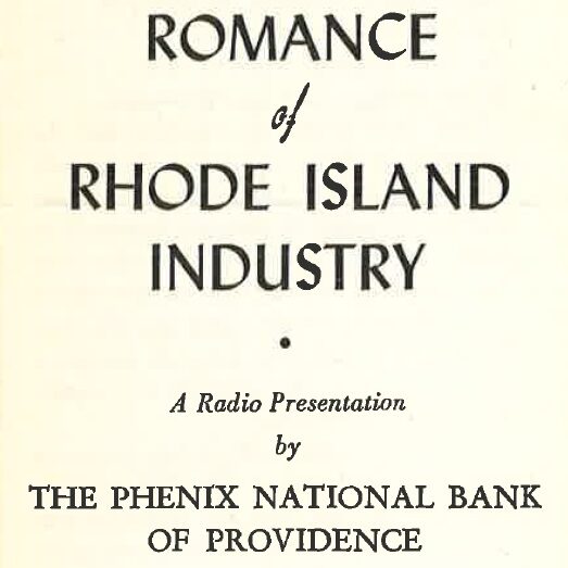 Cover of Romance of Rhode Island Industry