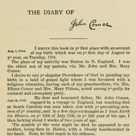First page of the first chapter