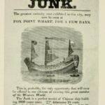 Broadside advertising the Chinese Junk anchored at Fox Point.