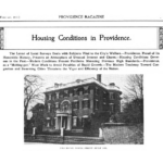 Title of the article and illustration of Ives House on Power St.